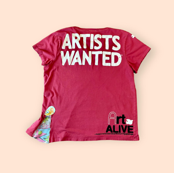 Salvaged Free City “Artists Wanted” tee