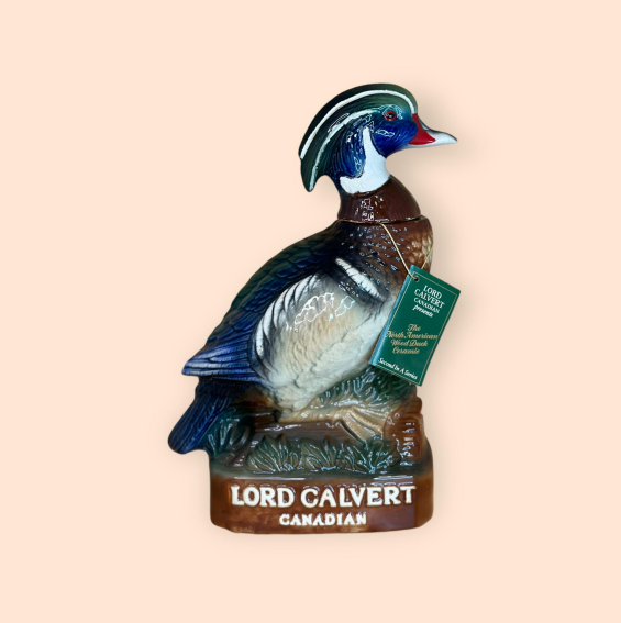 Lord Calvert “North American Wood Duck” whiskey decanter