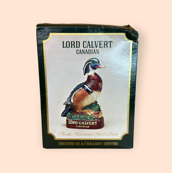 Lord Calvert “North American Wood Duck” whiskey decanter