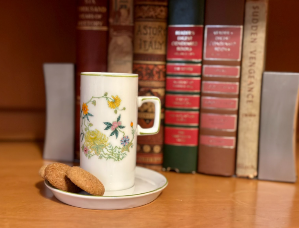 Vintage Gailstyn Wildflowers Irish Espresso Tall Cup Saucer Japan