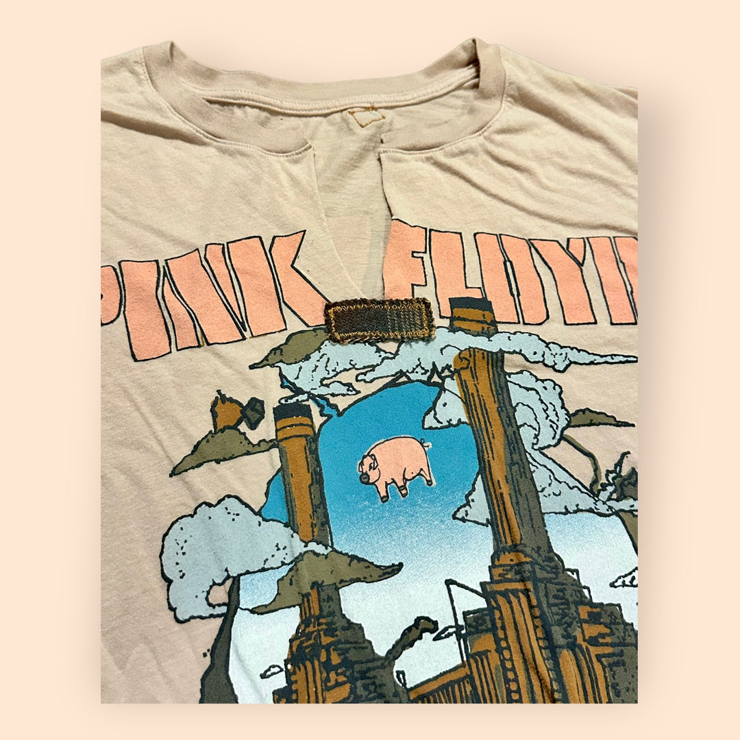 Vintage Pink Floyd Animals Tour Tee with Sliced Neck